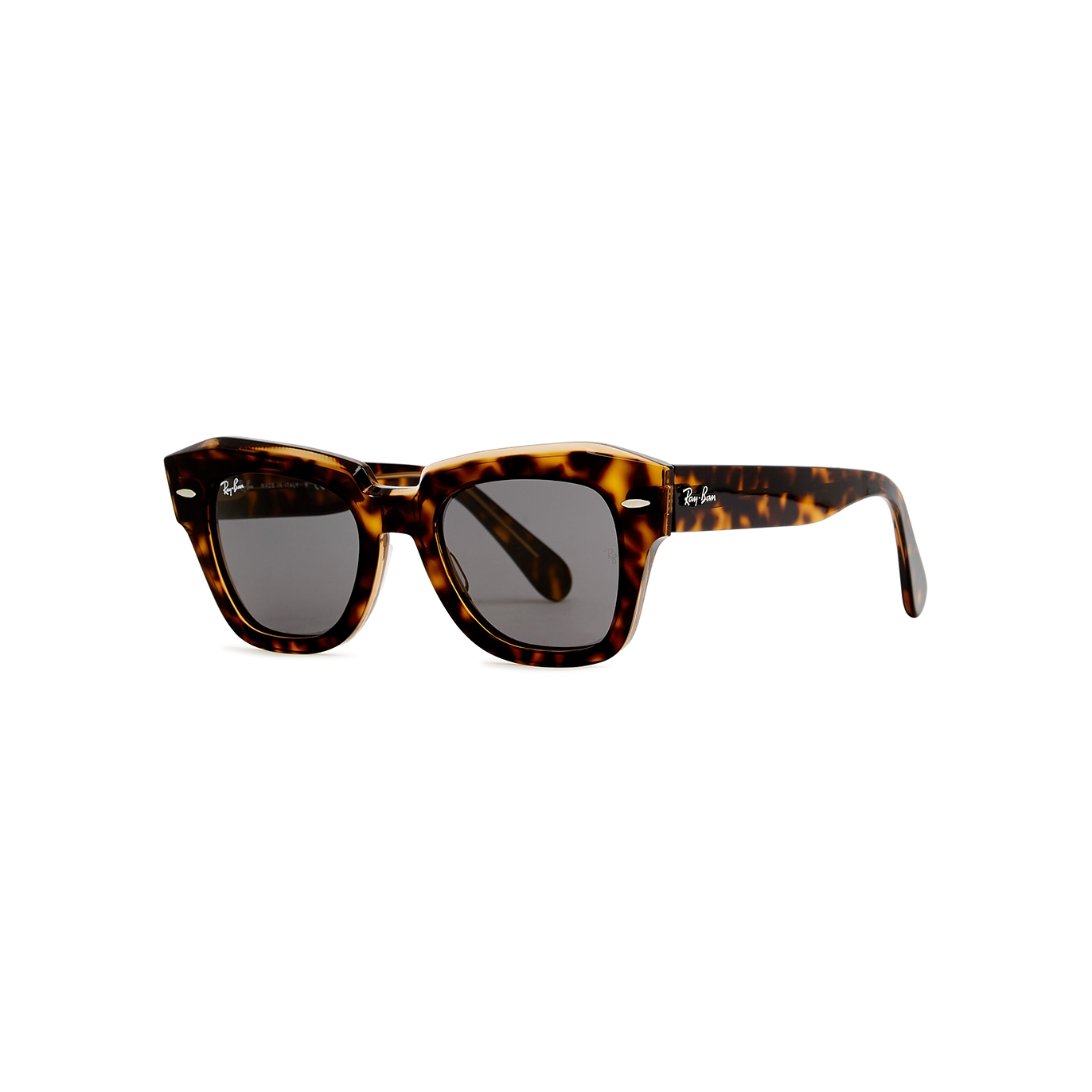 Ray-Ban State Street Tortoiseshell Wayfarer Sunglasses, Sunglasses - Brown