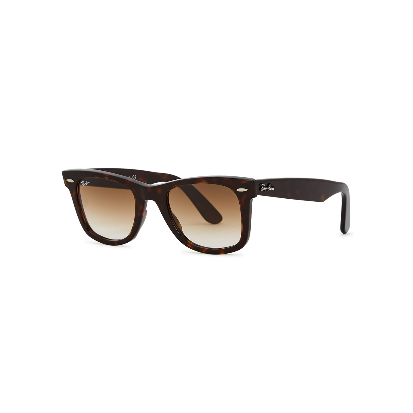 Ray-Ban Tortoiseshell Wayfarer Sunglasses, Sunglasses, Brown Lenses