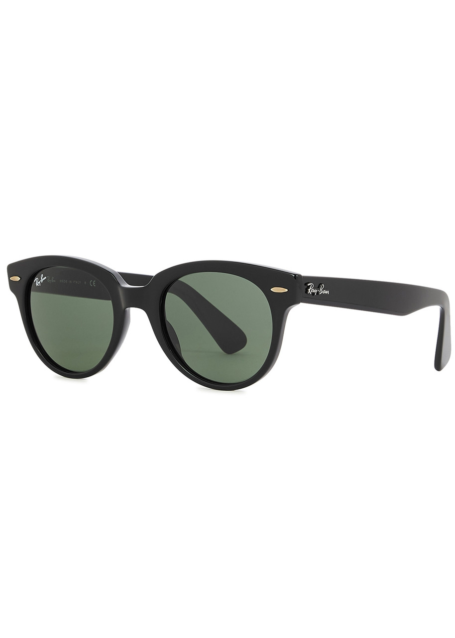 Ray-ban Black Round-frame Sunglasses