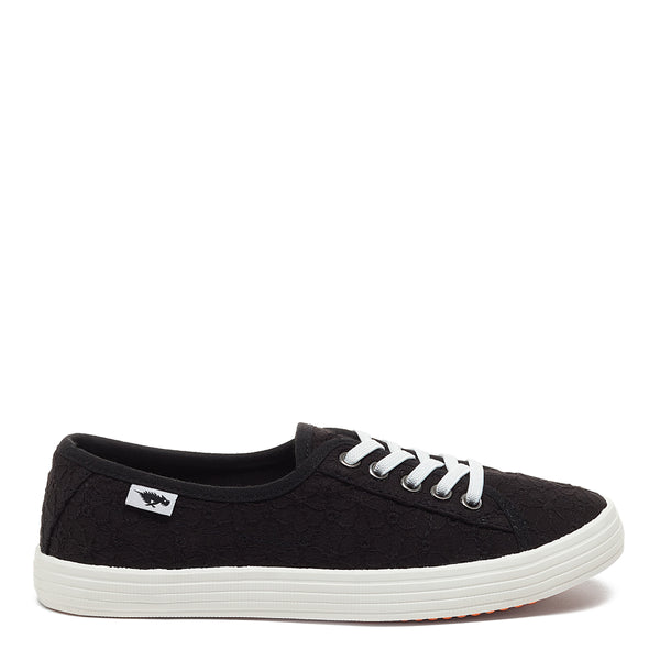 Rocket Dog Chow Chow Black Elsie Eyelet Trainers