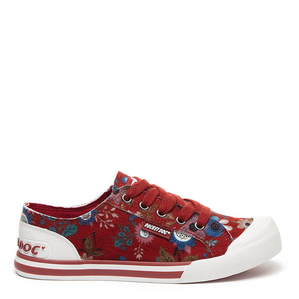 Rocket Dog Jazzin Red Clancy Floral Trainers