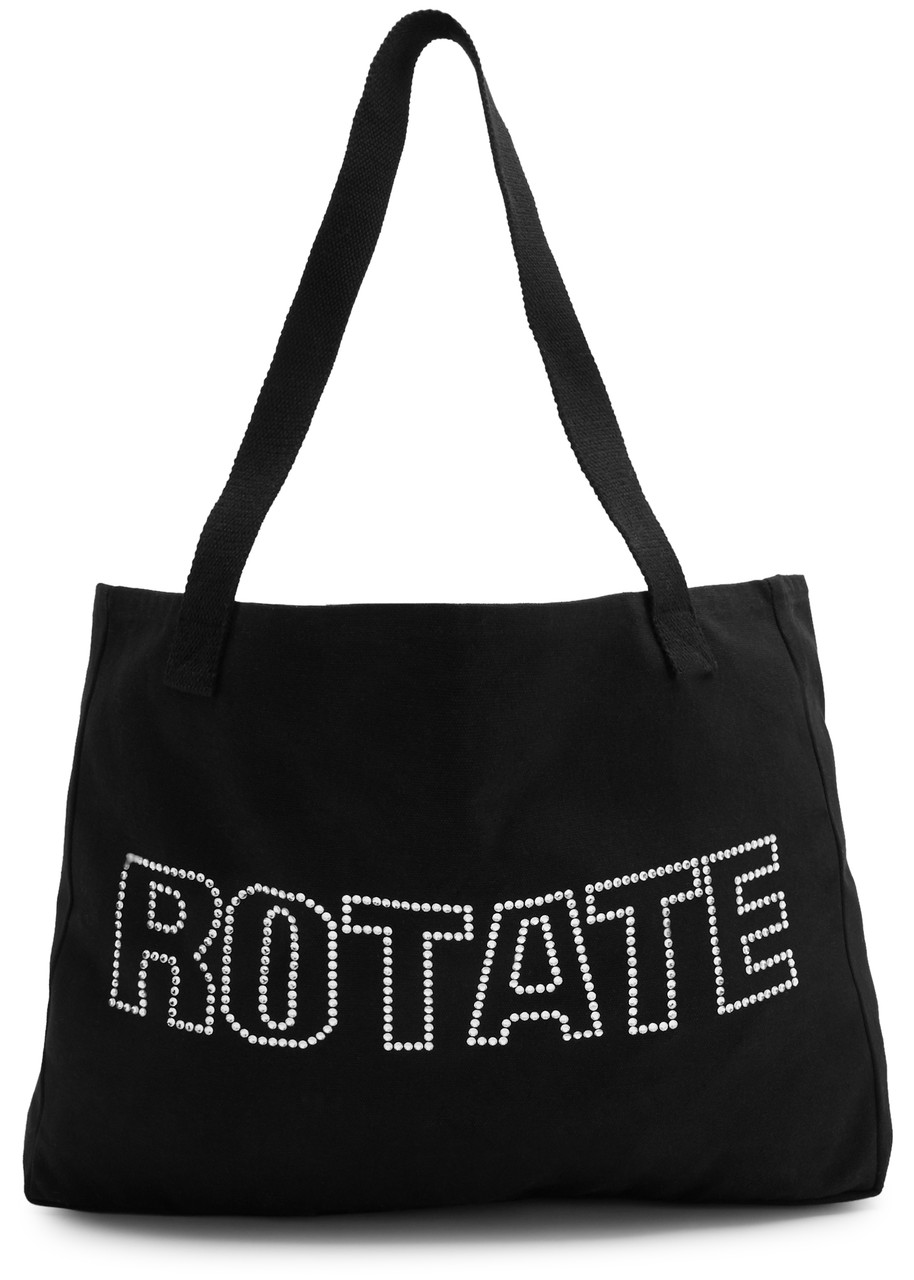 Rotate Sunday Logo-embellished Canvas Tote - Black