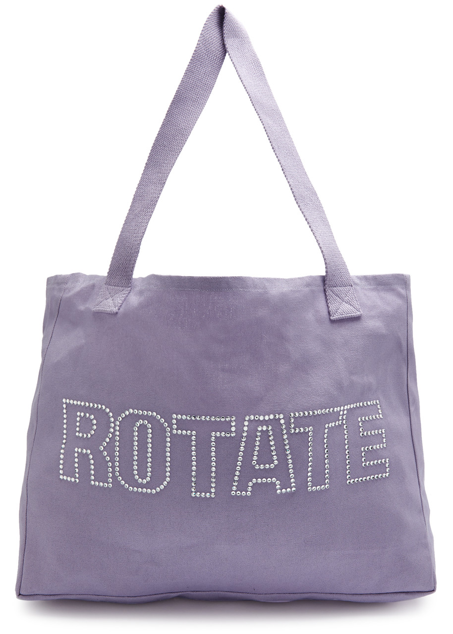 Rotate Sunday Logo-embellished Canvas Tote - Purple