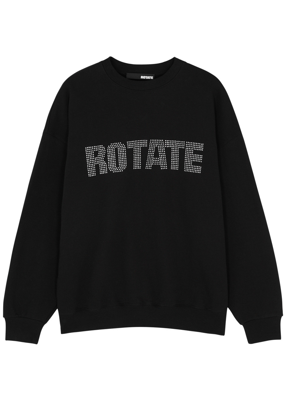 Rotate Sunday Logo-embellished Cotton Sweatshirt - Black - L
