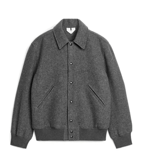 NEW SEASON MUST HAVES ARKET Wool Varsity Jacket £199