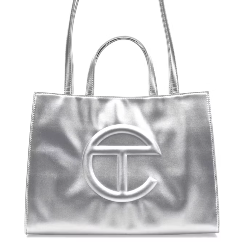 Telfar Shopping Bag Medium Silver