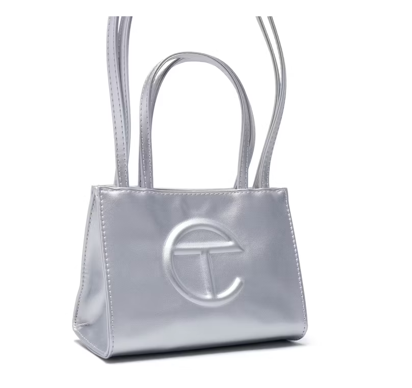 Telfar Shopping Bag Small Silver