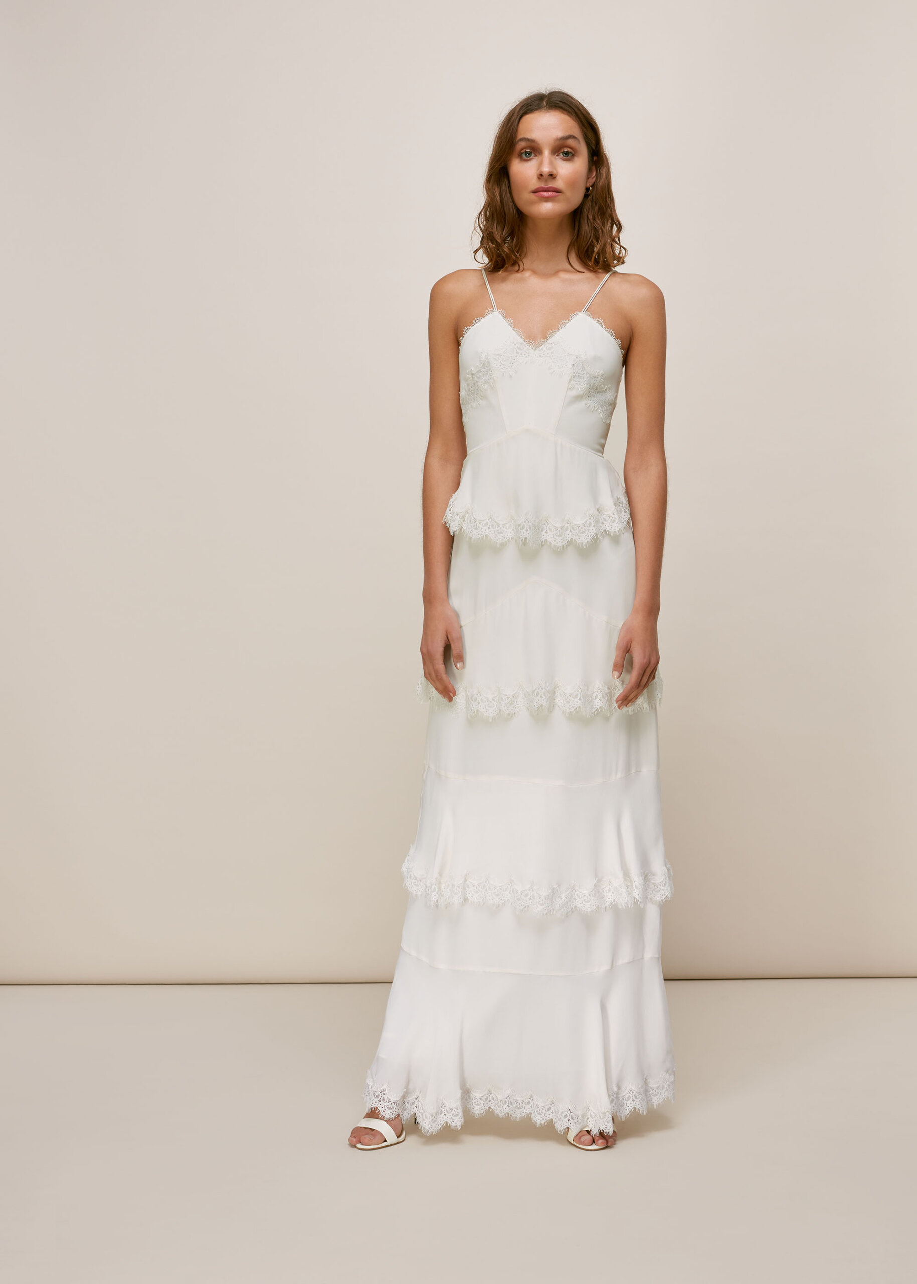 Whistles Women's Isla Tiered Wedding Dress