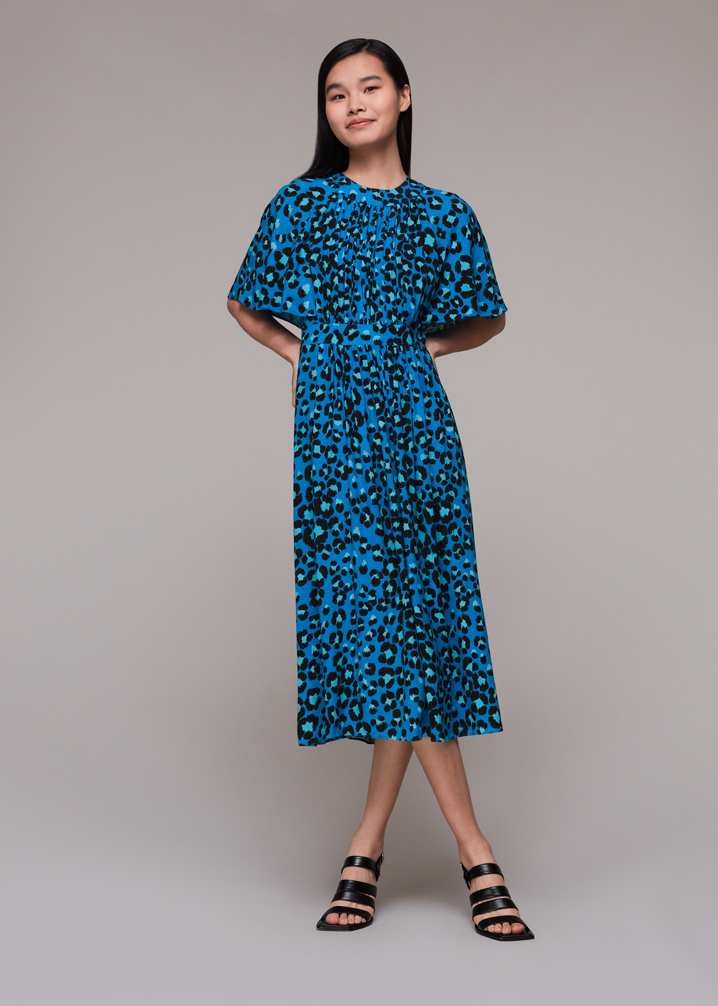 Whistles Women's Painted Leopard Amelia Dress