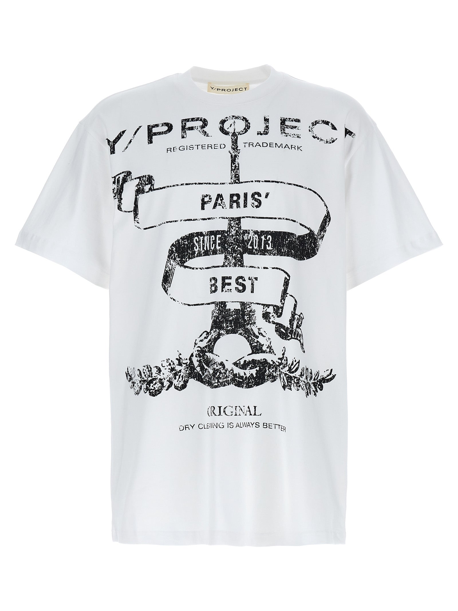Y/Project-Paris Best T Shirt Bianco-Uomo