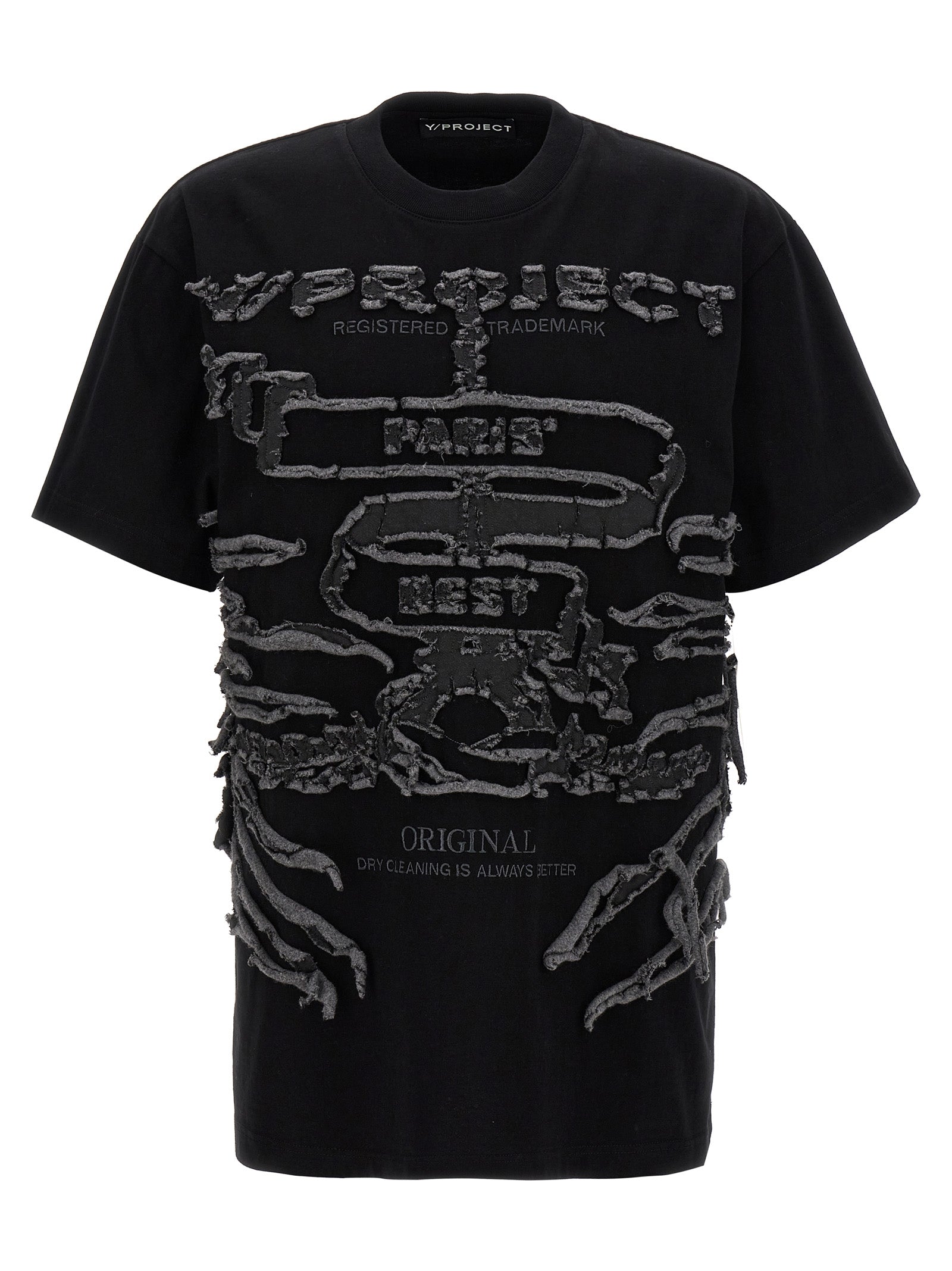 Y/Project-Paris Best T Shirt Nero-Uomo