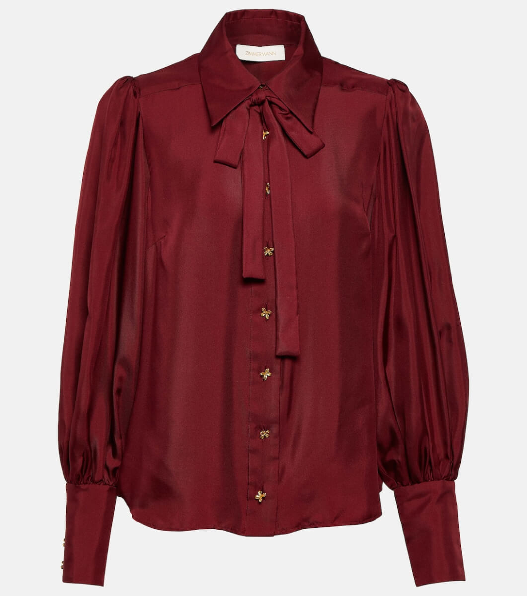 milan fashion week Zimmermann Wonderland silk blouse £ 495