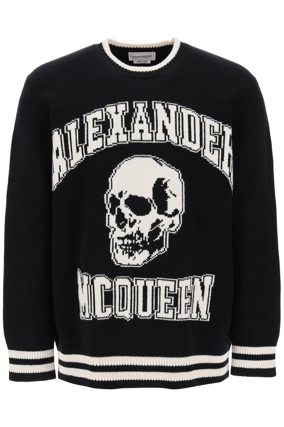 ALEXANDER MCQUEEN Varsity sweater with Skull motif