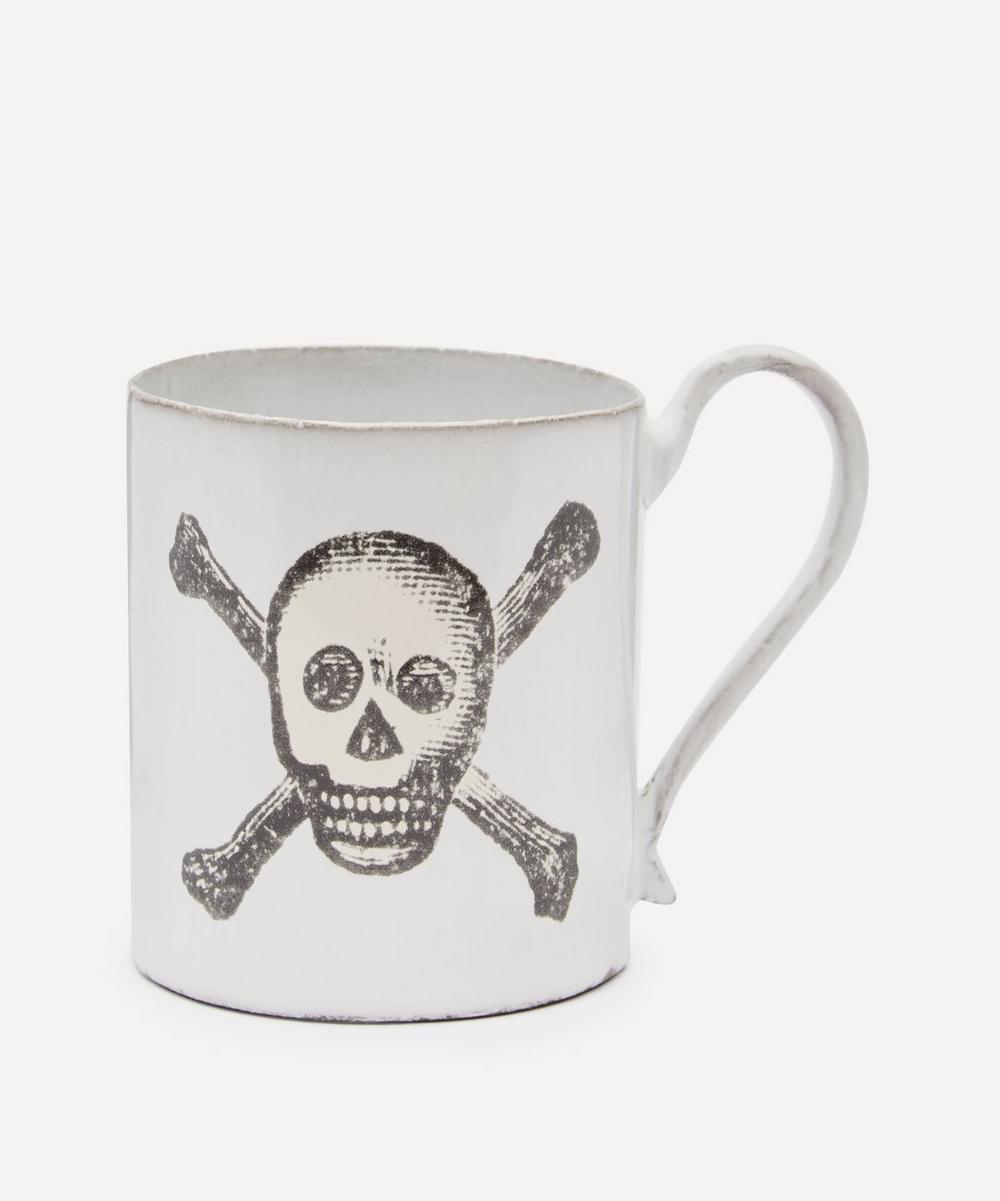 Astier de Villatte Skull and Crossbones Mug