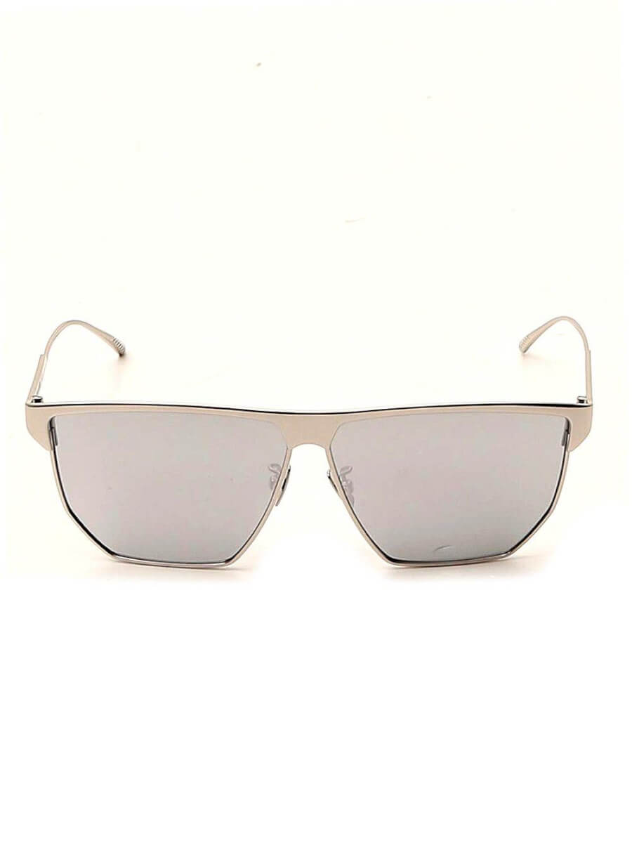 Bottega Veneta Angular Aviator Sunglasses