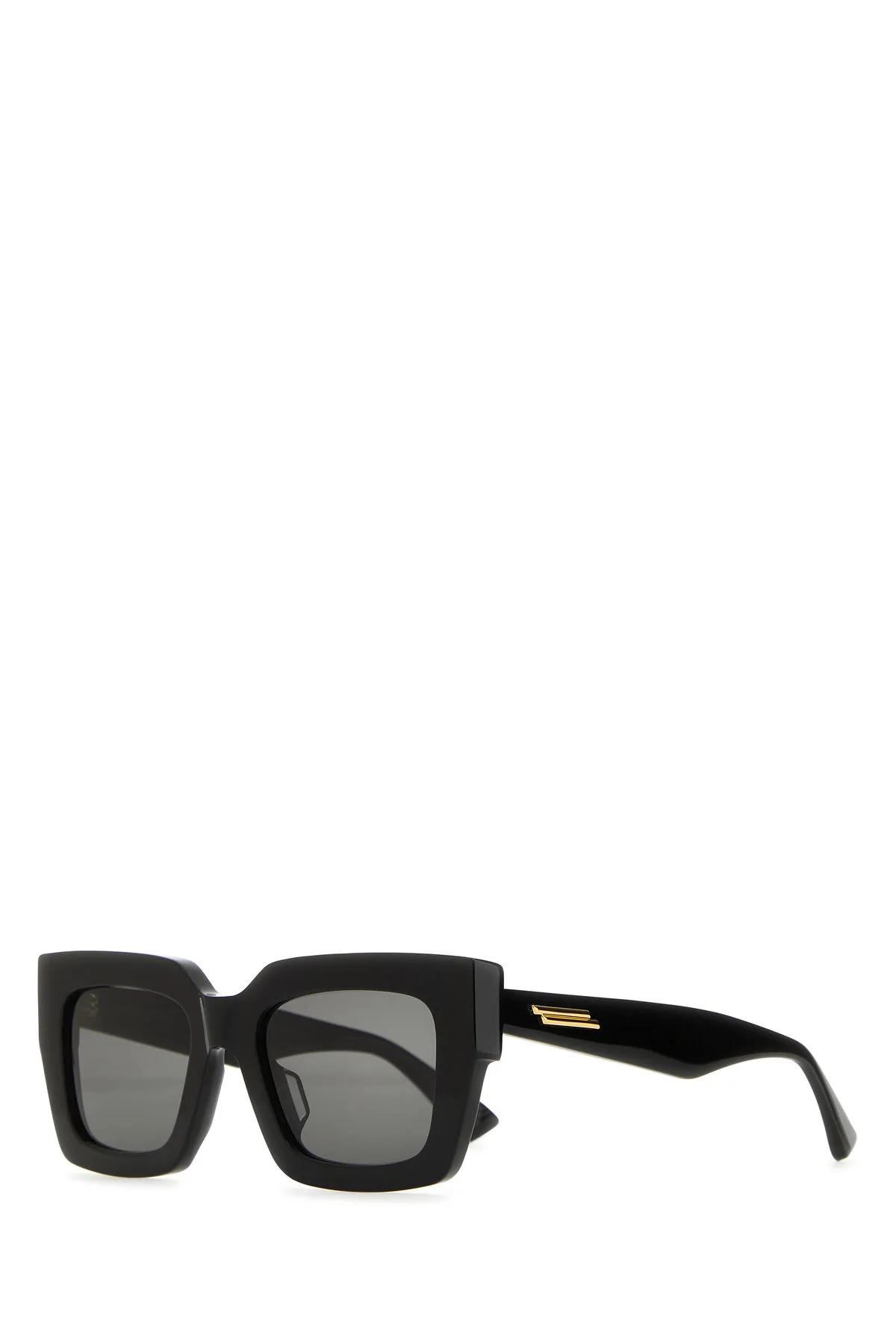 Bottega Veneta Eyewear Black Acetate Sunglasses