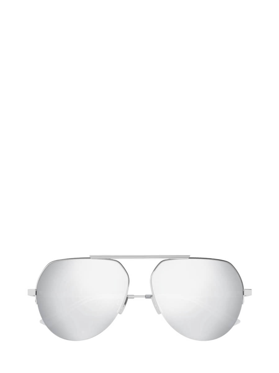 Bottega Veneta Eyewear Bv1150S Silver Sunglasses