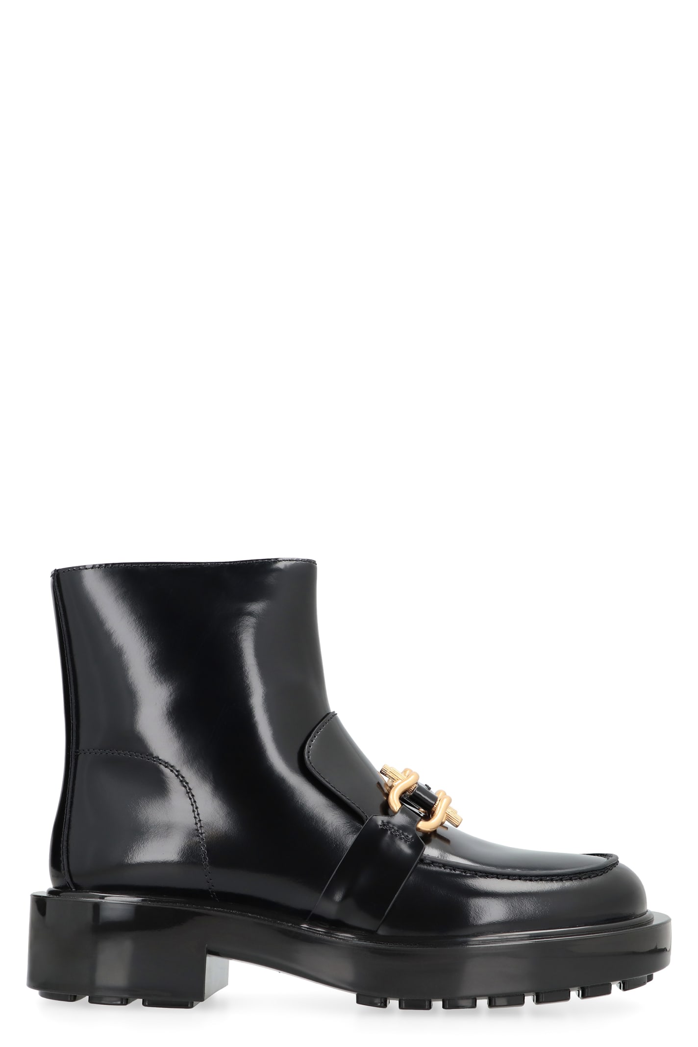 Bottega Veneta Monsieur Leather Ankle Boots