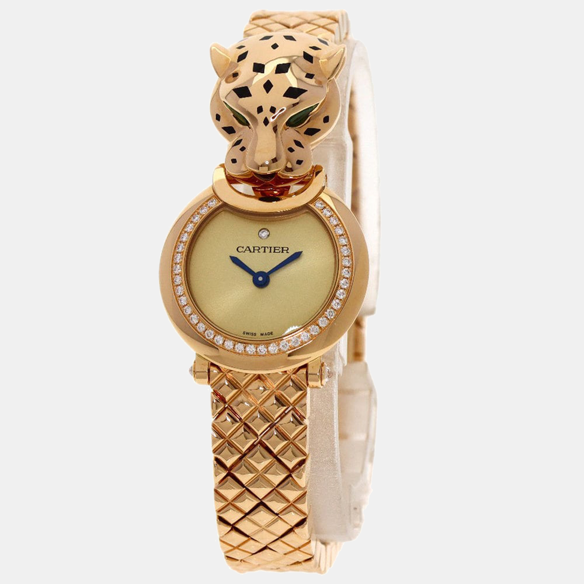Cartier Gold 18K Rose Gold and Diamond Panthère HPI01381 Quartz Women's Wristwatch 24mm