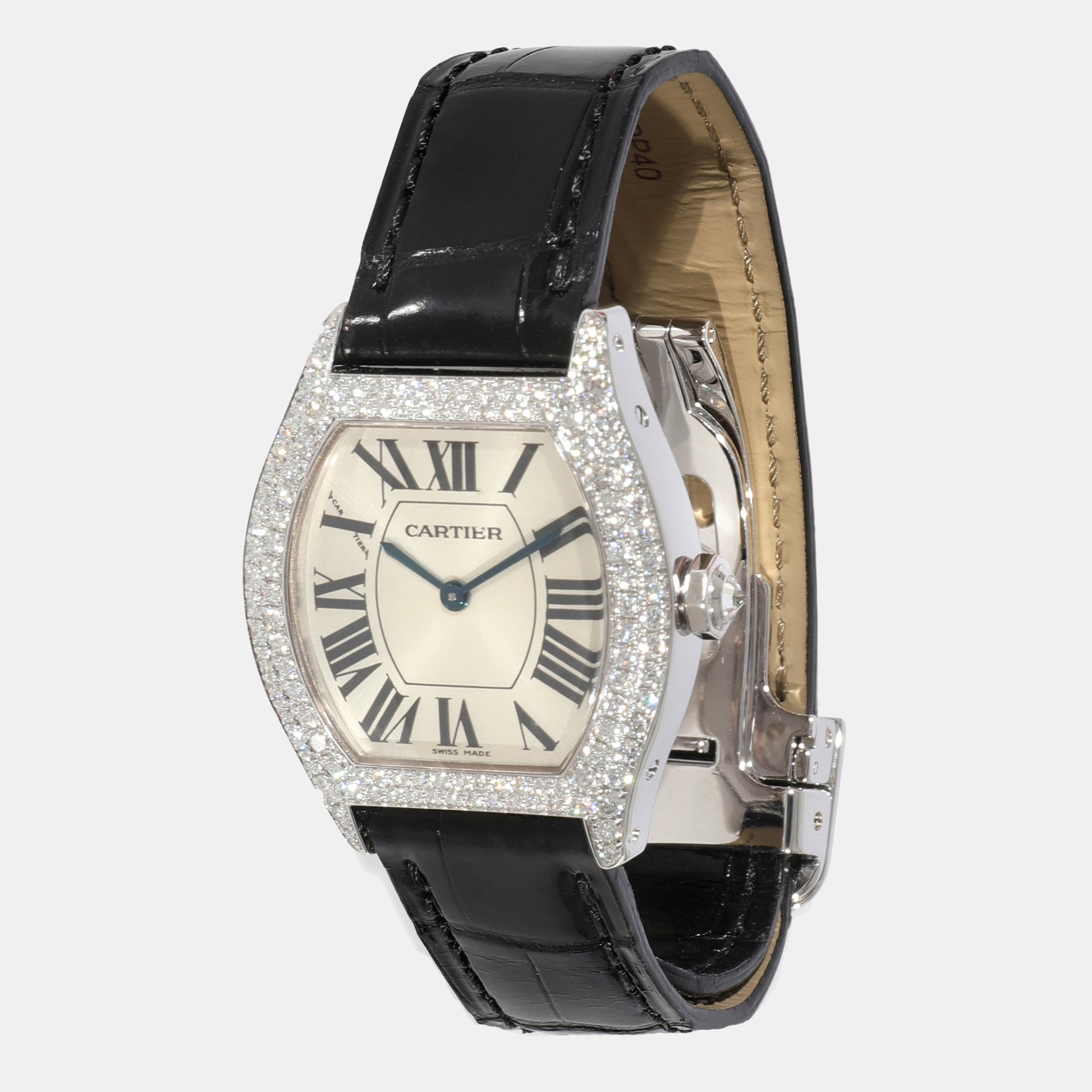 Cartier Tortue 2644 Women's Watch in 18kt White Gold