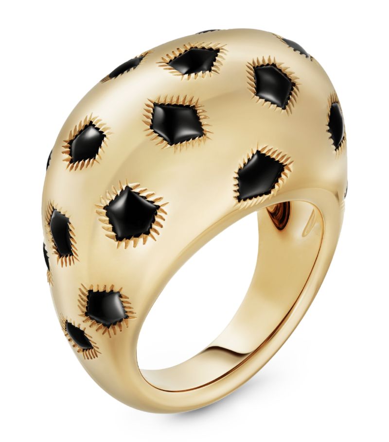 Cartier Yellow Gold and Onyx Panthère de Cartier Ring