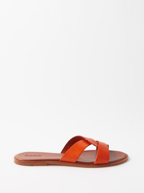 Dragon Diffusion - Positano Leather Sandals - Womens - Orange