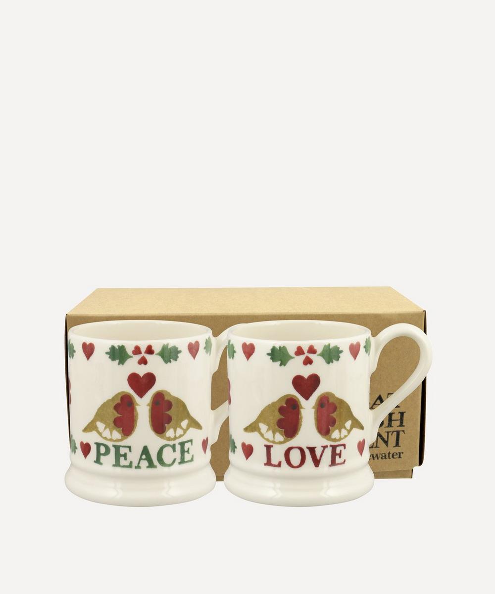 Emma Bridgewater Christmas Joy Boxed Half-Pint Mugs Set of Two