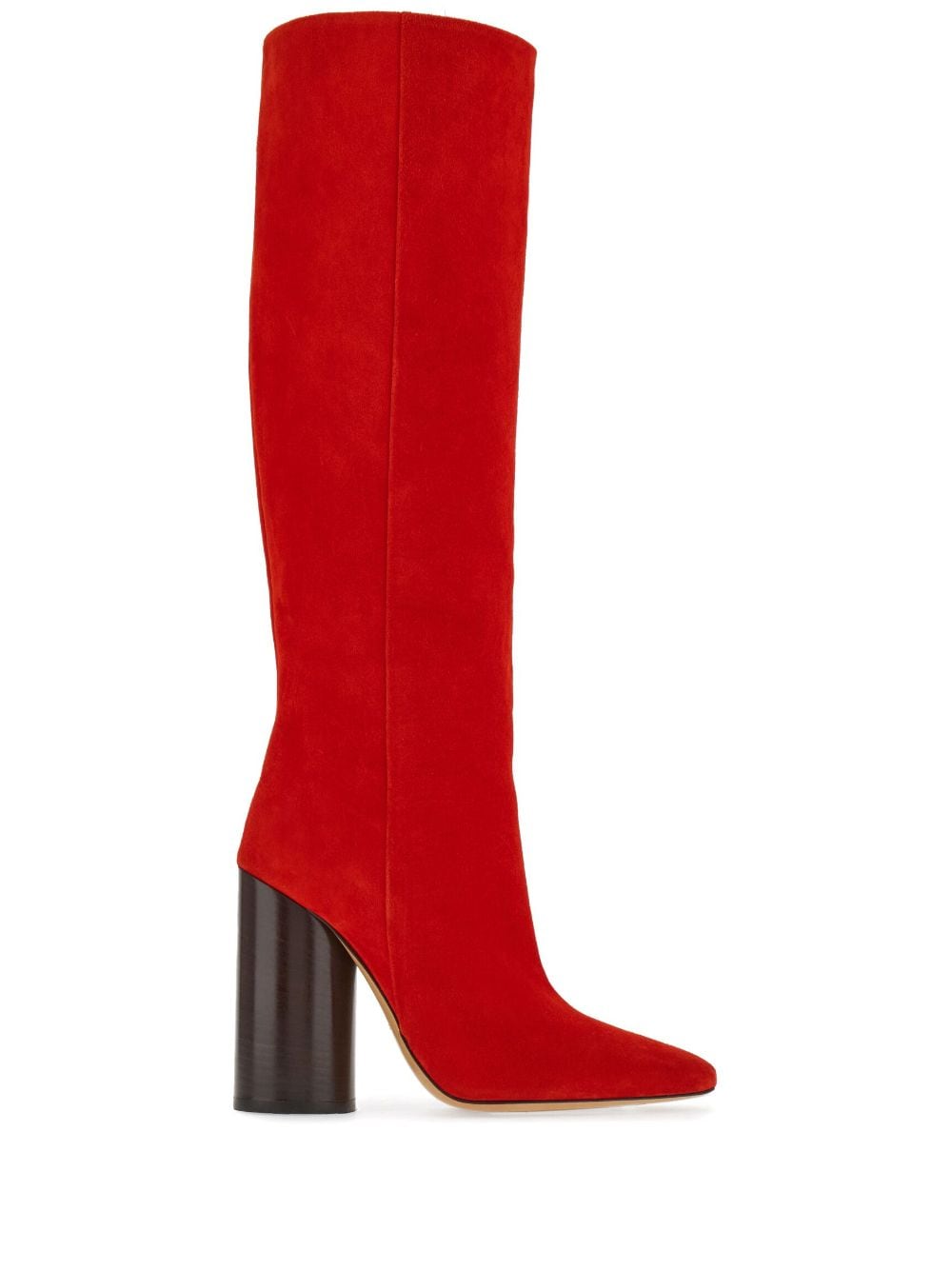 Ferragamo 105mm oval-heel knee-length boots - Red