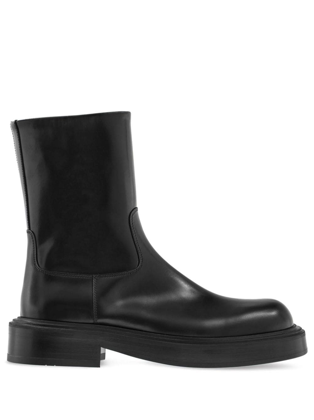 Ferragamo 20mm leather ankle boots - Black