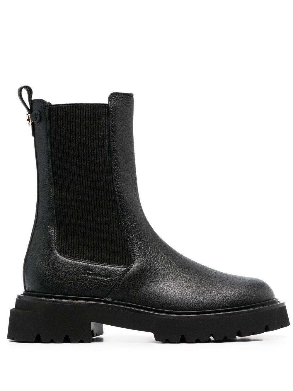 Ferragamo Double Gancini leather Chelsea boots - Black