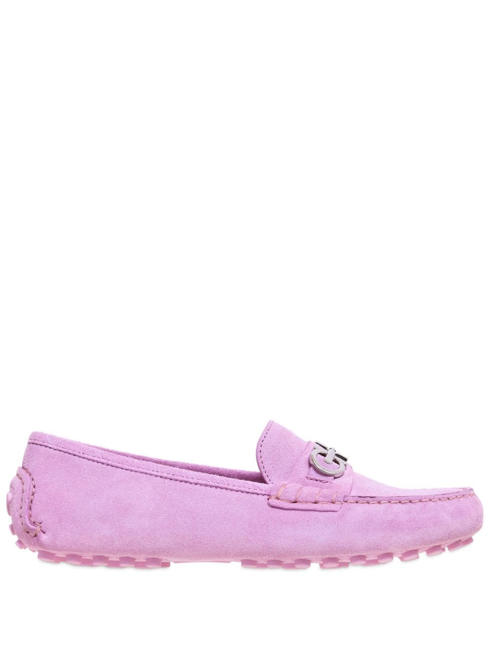 Ferragamo Gancini-buckle leather loafers - Pink
