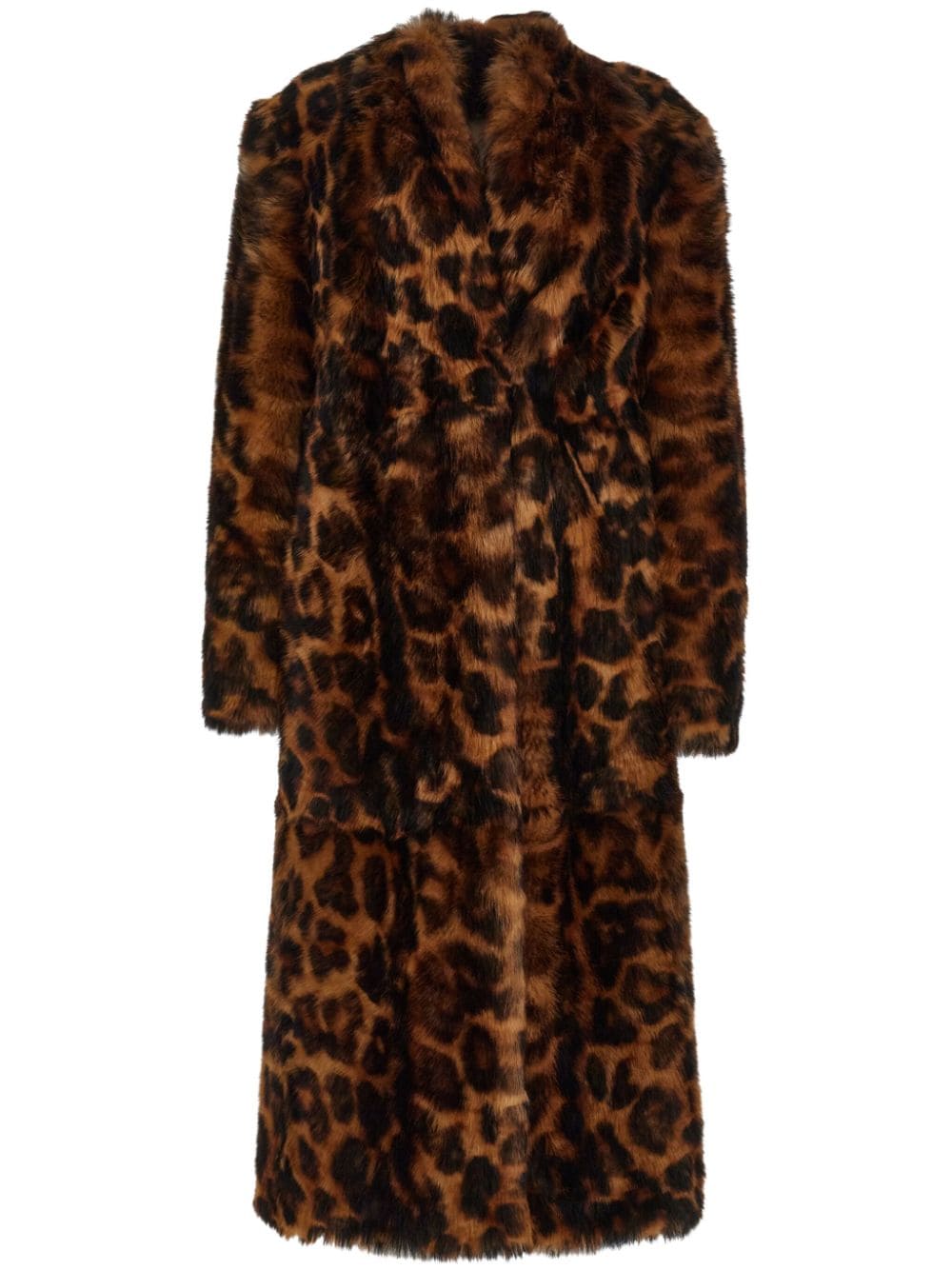 Ferragamo animal-print shearling coat - Multicolour