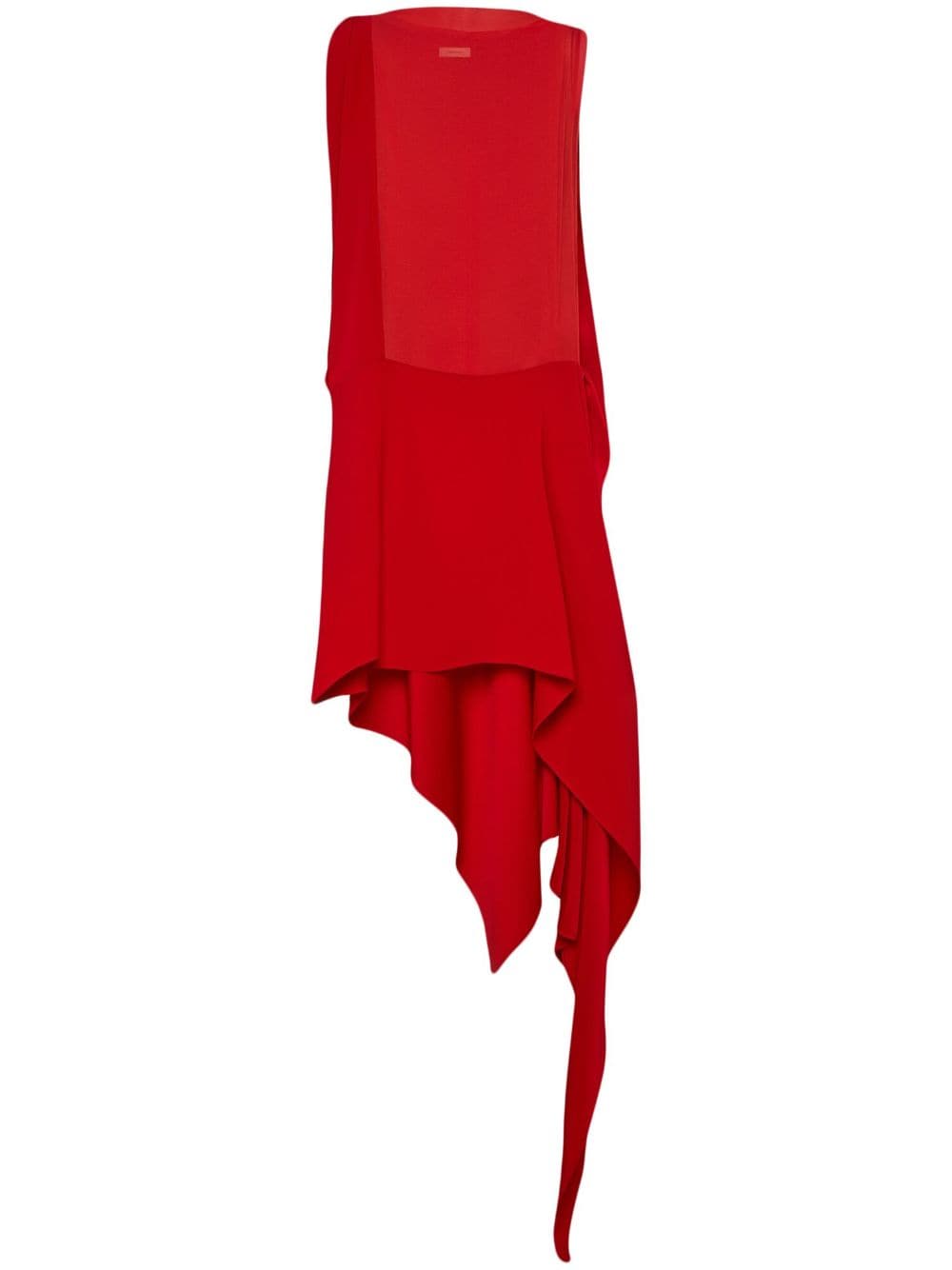 Ferragamo asymmetric-design silk dress - Red