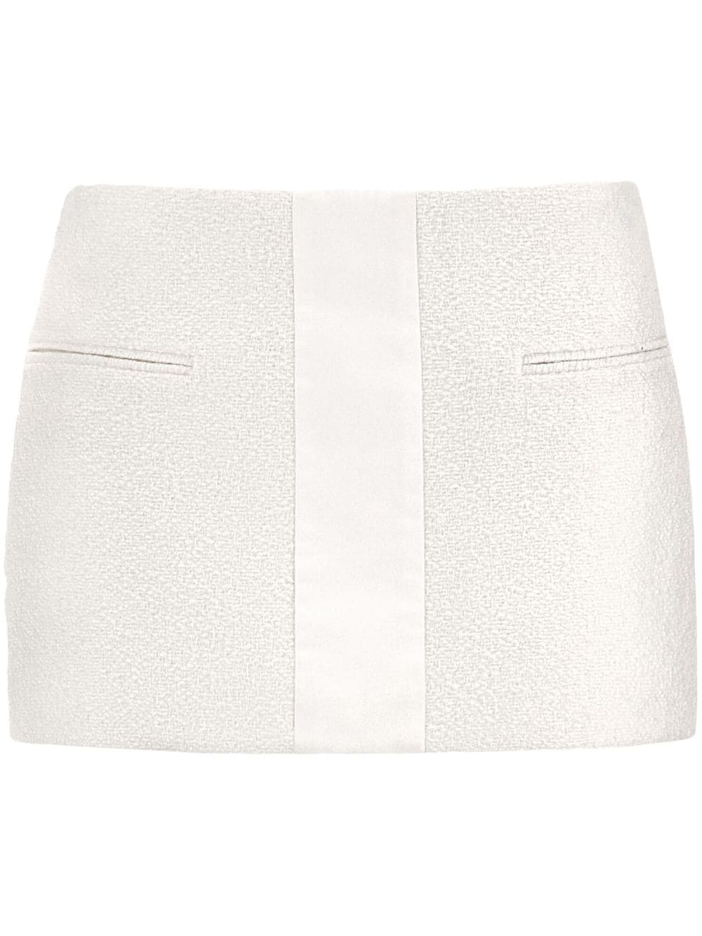 Ferragamo contrasting-panel mini skirt - Neutrals