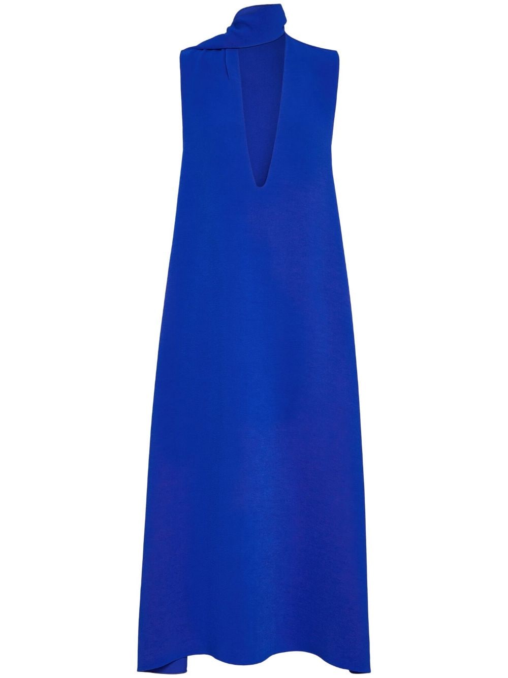 Ferragamo draped-detail maxi dress - Blue
