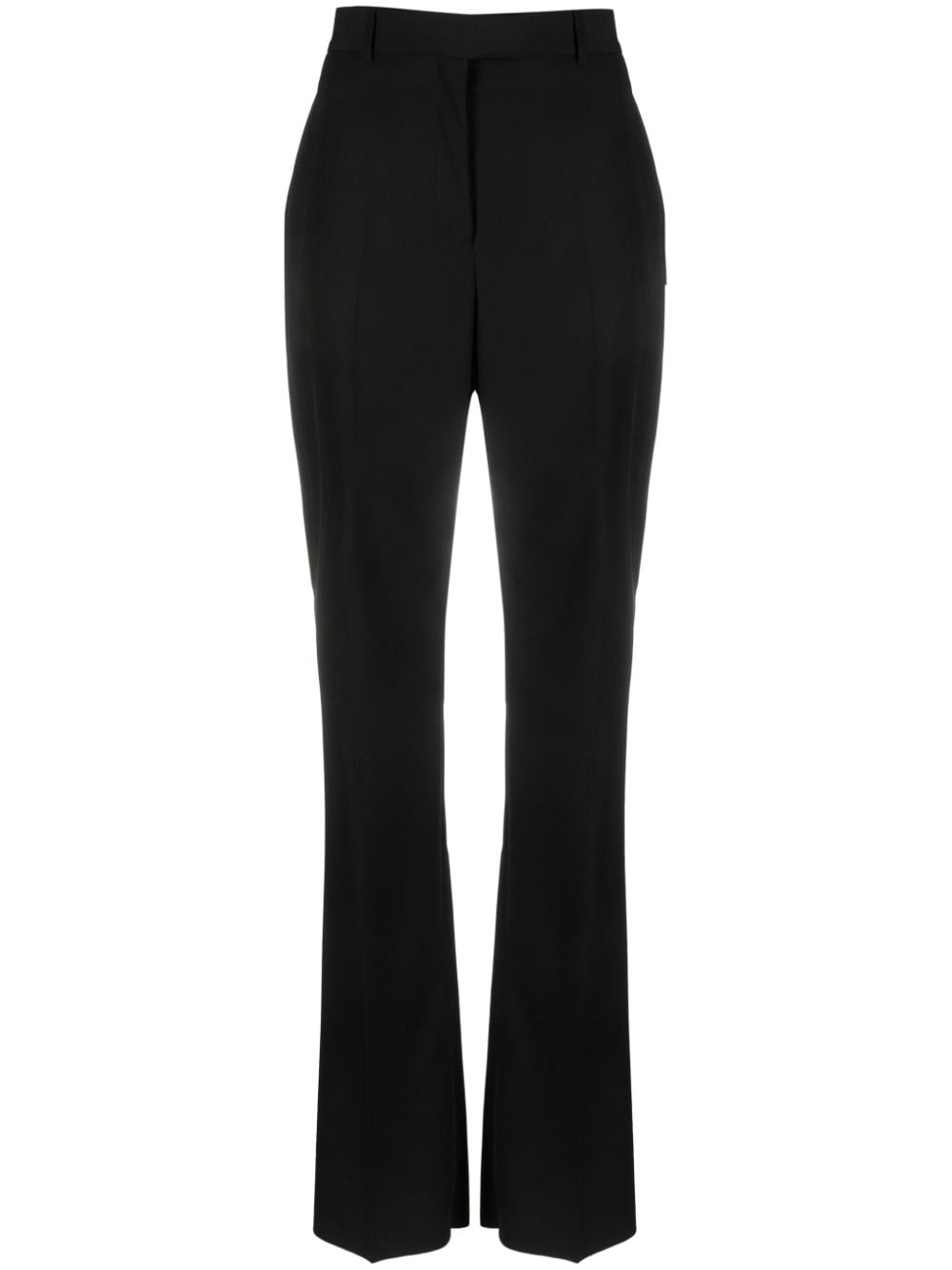 Ferragamo high-waisted straight-leg trousers - Black