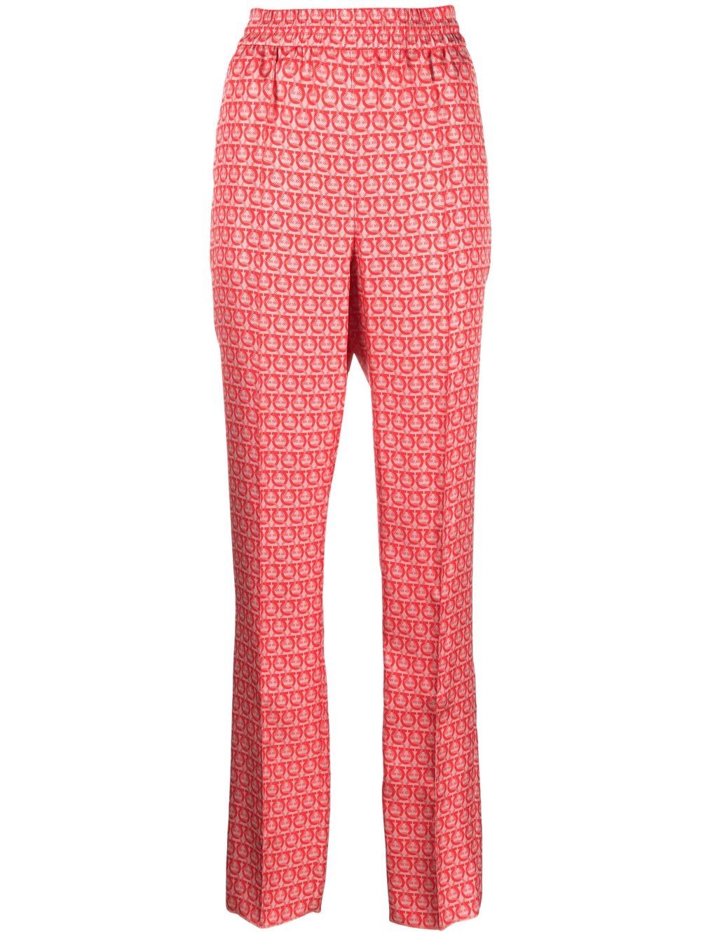 Ferragamo high-waisted trousers - Red