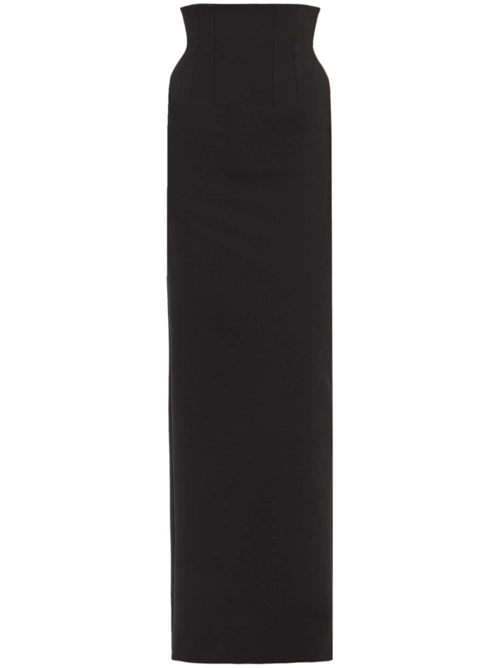 Ferragamo knitted long-length skirt - Black