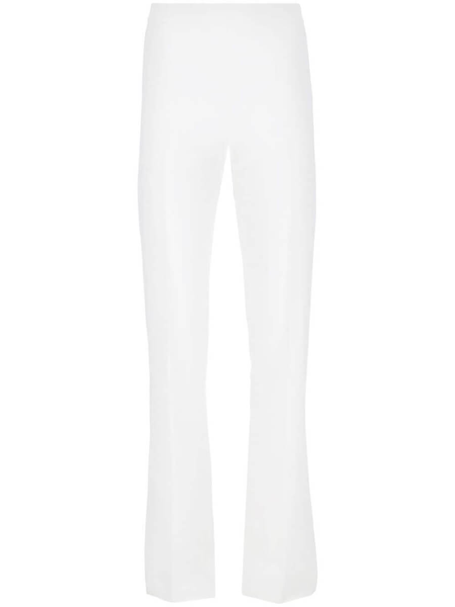 Ferragamo pressed-crease tailored trousers - White