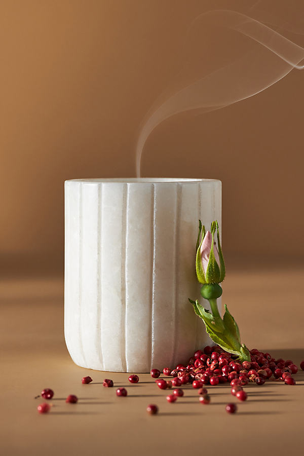 Fig & Pink Peppercorn Cut Marble Candle