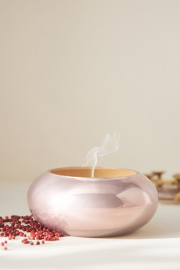 Fig & Pink Peppercorn Flower-Lid Glass Candle