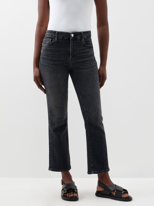 Frame - Le Crop Mini Boot Jeans - Womens - Black