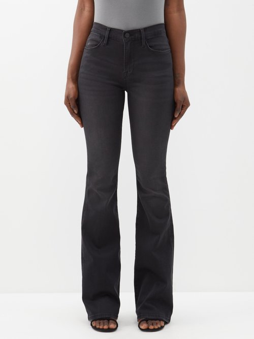 Frame - Le High Flare Jeans - Womens - Black