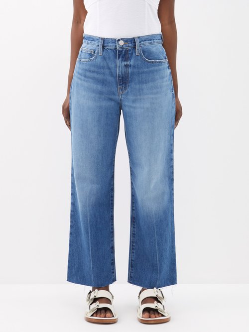 Frame - Le Jane Crop Straight-leg Jeans - Womens - Denim