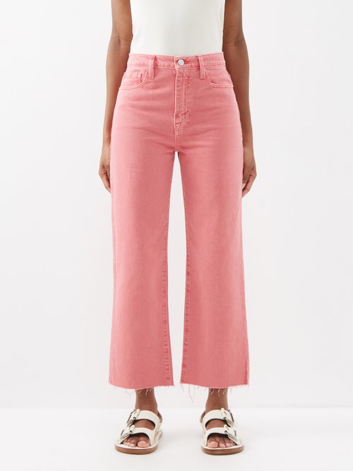 Frame - Le Jane Cropped Jeans - Womens - Pink