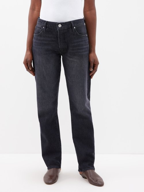 Frame - Le Slouch Straight-leg Jeans - Womens - Black