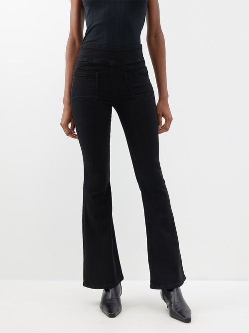 Frame - The Bardot Jetset Cotton-blend Jeans - Womens - Black