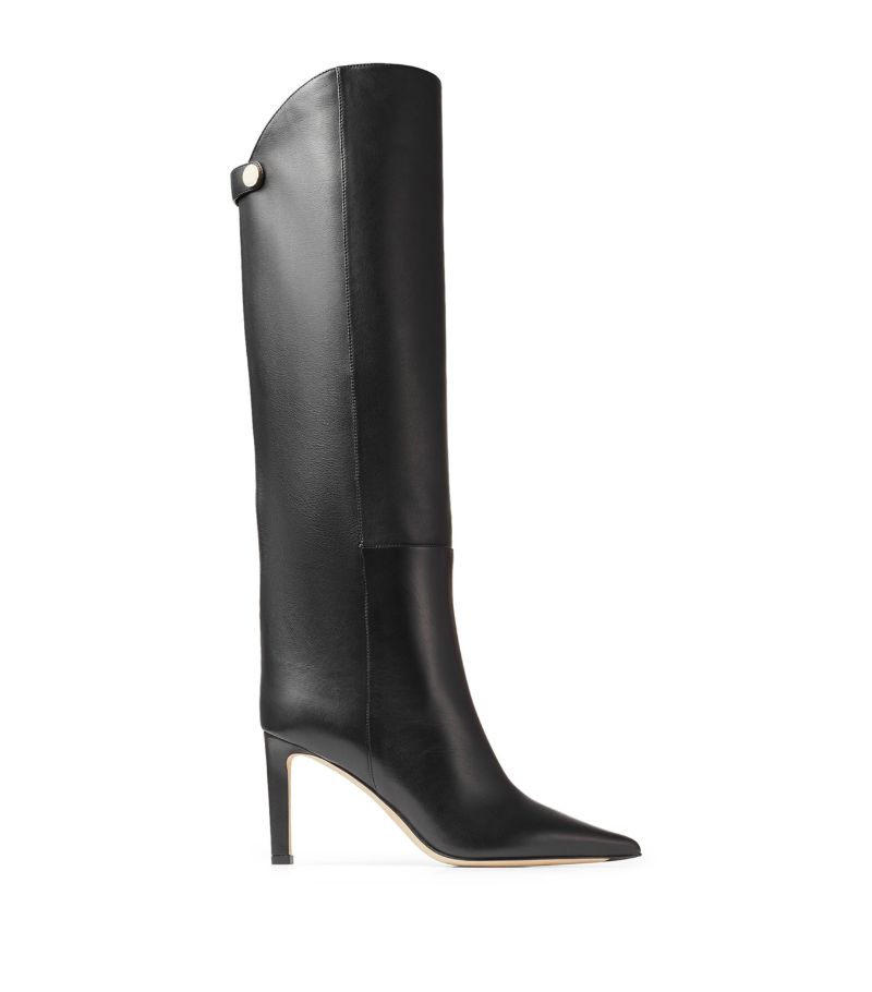Jimmy Choo Alizze 85 Leather Knee-High Boots