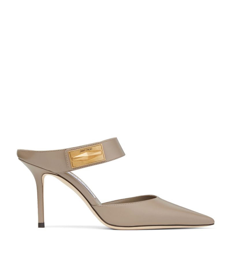 Jimmy Choo Nell 85 Leather Mules