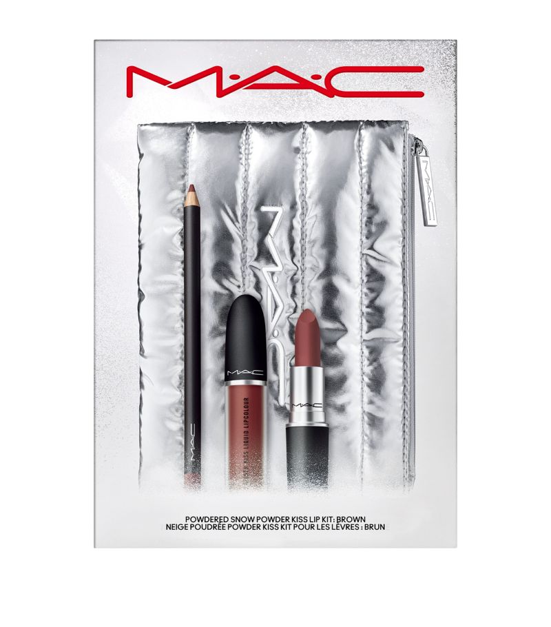 MAC Powdered Snow Powder Kiss Lip Kit Gift Set
